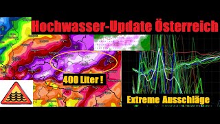 HochwasserUpdate Österreich Extreme Regen und Schneemengen drohen [upl. by Adnarem]