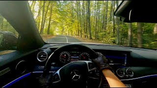 Mercedes E 350e hybrid POV relaxing drive [upl. by Drageruaeb]