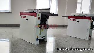 SICAR COMBINATION MACHINES SLIDIING TABL SAW THICKNESSER PLANER ITALIAN Woodworking Machine [upl. by Grata710]