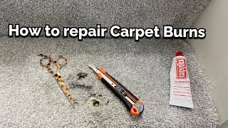 🔥 How To Repair Carpet Burns 🔥How to Repair Burn Holes in Carpet Under £1 [upl. by Iyre201]