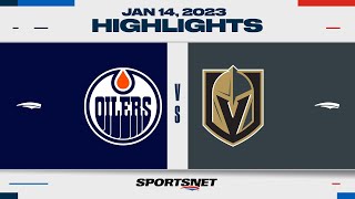 NHL Highlights  Oilers vs Golden Knights  January 15 2023 [upl. by Deraj]