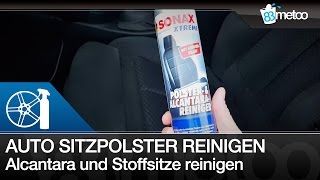 Auto Sitzpolster Alcantara und Stoffsitze reinigen  Sonax Xtreme Polster amp Alcantarareiniger [upl. by Essirehs]