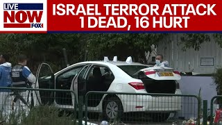 Terror attack Raanana Israel 1 dead 16 hurt after stabbing car ramming  LiveNOW from FOX [upl. by Mast957]