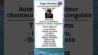 Papa Wemba Jules Shungu Wembadio Pene Kikumba [upl. by Bahr]