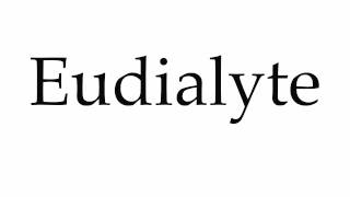 How to Pronounce Eudialyte [upl. by Verina743]