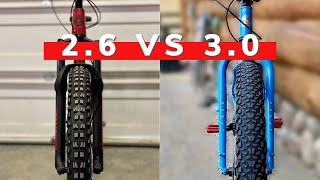 29x26quot vs 29x30quot Mountain Bike Tires  Comparing Tire Sizes [upl. by Dukie]