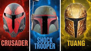 EVERY SINGLE Mandalorian Helmet TypeVariant Explained [upl. by Berman841]