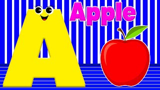 ABC Phonics Song For Kids  A For Apple  Alphabet Song  English Alphabets  ABC For Kids [upl. by Ttezzil775]