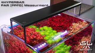 SKYLIGHT HYPERBAR LED LAMP PPFD PAR MEASURMENT [upl. by Snowman392]