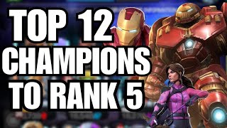 MCOC BEST CHAMPIONS TO RANK 5 RIGHT NOW AUGUST 2024 MARVEL CONTEST OF CHAMPIONS [upl. by Amora43]