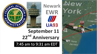 Real Time September 11 2001  Newark International Airport EWR 745am  931am EDT [upl. by Cuttie]