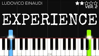 Ludovico Einaudi  Experience  EASY Piano Tutorial [upl. by Aimak]