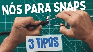 3 TIPOS DE NÓS PARA SNAPS  Clinch Knot  Double Clinch Knot  Improved Clinch [upl. by Silvan]