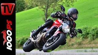 Ducati Monster 821 Test 2014  Action Details Sound [upl. by Loredana]