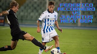 Federico Accornero  Pescara  vs Juventus Next Gen [upl. by Kristofer]