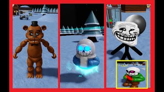 quotUndertaleUnbalanced Sans AUs BattlesquotHIDDEN MORPHSPhantom SFreddy FPRUNSELChicken InsTroll [upl. by Nibaj]