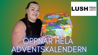 ÖPPNAR LUSH ADVENTSKALENDER 2024 [upl. by Tenrag]