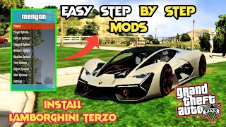 HOW TO INSTALL LAMBORGHINI TERZO IN GTA 5  HINDIURDU  GTA 5 MODS 2024  THE ZONE [upl. by Rooker627]