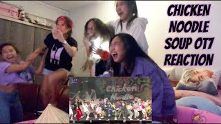 NONSTOP SHOUTING  BTS 방탄소년단 ‘CHICKEN NOODLE SOUP OT7’ MUSTER SOWOOZOO REACTION 2021BTSFESTA [upl. by Herbst]