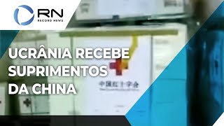 Ucrânia recebe suprimentos da Cruz Vermelha chinesa [upl. by Shantha]