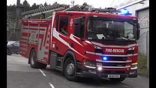 Temporary Station Shropshire Fire amp Rescue Service  Telford Central First Pump  Turnout [upl. by Klapp]