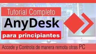 Tutorial de AnyDesk en español  como usar anydesk para controlar otra pc  acceso remoto [upl. by Llahsram]