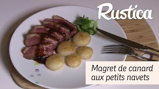 Magret de canard rôti navets glacés au miel [upl. by Nerok111]