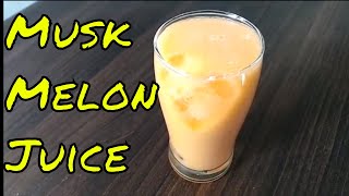 Refreshing Musk melon juice  Kharbuja juice recipe  Muskmelon Juice  How to make Musk melon juice [upl. by Werna]