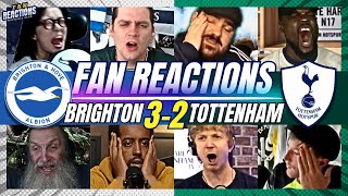 SPURS FANS SHOCKED😱REACTION TO BRIGHTON 32 TOTTENHAM  2425 PREMIER LEAGUE [upl. by Esilahs]