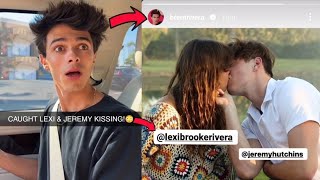 Brent Rivera CAUGHT Lexi Rivera KISSING Jeremy Hutchins On The Lips 😱😳 With Proof lexirivera [upl. by Scot]