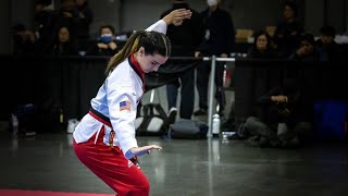 2024 US National Taekwondo Team Trials Freestyle Female Cadet [upl. by Kcirre]