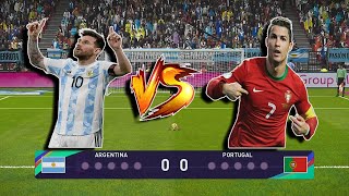 Messi Vs Ronaldo Unstoppable Penalties  Argentina Vs Portugal PES 2021 Gameplay PC messi ronaldo [upl. by Lorrayne]