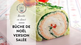 Recette Bûche de Noël  la Bûche version Salée [upl. by Gillmore]