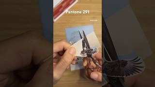 Pantone 291 pantonechallenge music song journaling scrapbook paperasmr collage 1분다꾸 sticker [upl. by Nodnab300]