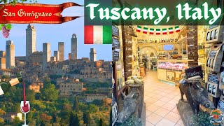 Exploring Tuscany in San Gimignano Italy 🍷 🇮🇹 [upl. by Carolyne]