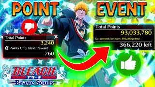 HOW TO FARM THE POINT EVENT THE BEST WAY Bleach Brave Souls [upl. by Notgnillew]