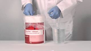 How to mix 1 litre of Virkon Disinfectant Powder [upl. by Neerbas377]