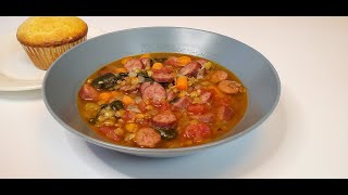 Sausage and Lentil Soup [upl. by Ileane316]