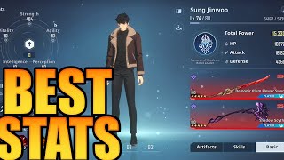 Solo Leveling Arise  Updated BEST Sung Jinwoo Build  Best Stats to upgradeHow to Increase Power [upl. by Florry208]