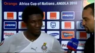 Asamoah Gyan Interview [upl. by Fulbert]