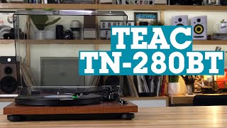 TEAC TN280BT beltdriven turntable with Bluetooth  Crutchfield [upl. by Godard]