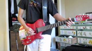 Unnatural Selection 51 DTS Extended MUSE HD Guitar Cover  Manson Red GlitterGlitterati Replica [upl. by Alya]