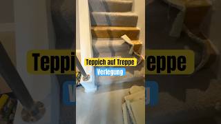 Treppe Teppich verlegen bodenleger vinylefloor home carpet flooring bremen hamburg [upl. by Martelli]