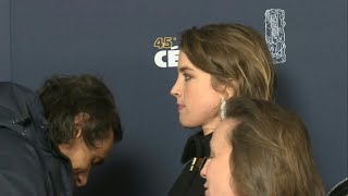 Actress Adèle Haenel arrives at the 45th Cesar Awards ceremony  AFP [upl. by Aihgn505]