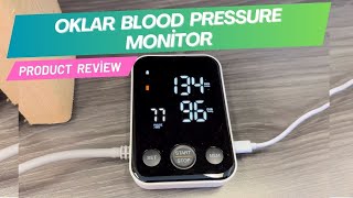 Oklar Blood Pressure Monitor  Product Review [upl. by Ahsilem]