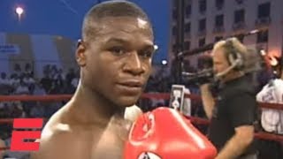 Floyd Mayweather wins his pro boxing debut by knockout in 1996  ESPN Archive [upl. by Aesoh694]