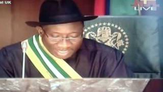 The Inaugural Speech of President Ebele Goodluck Jonathanwmv [upl. by Akciret]