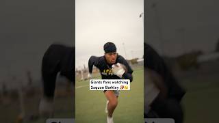 Giants fans watching Saquon Barkley‼️😱 footballshorts nfl americanfootball [upl. by Bonar415]