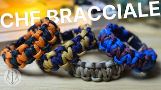 Come intrecciare bracciale in paracord  Tutorial italiano 17 blacksquirrel [upl. by Annaya]