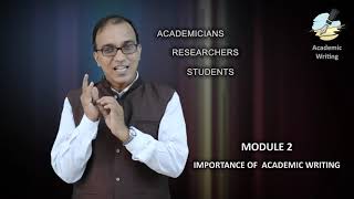 Introduction Week 1 MOOC on Academic Writing Dr Ajay Semalty [upl. by Cirdnek]